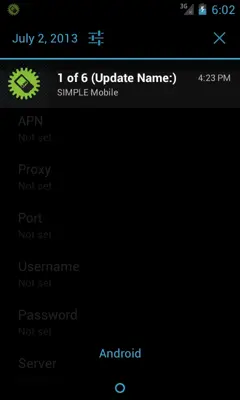 SIMPLE Mobile Data Settings android App screenshot 1